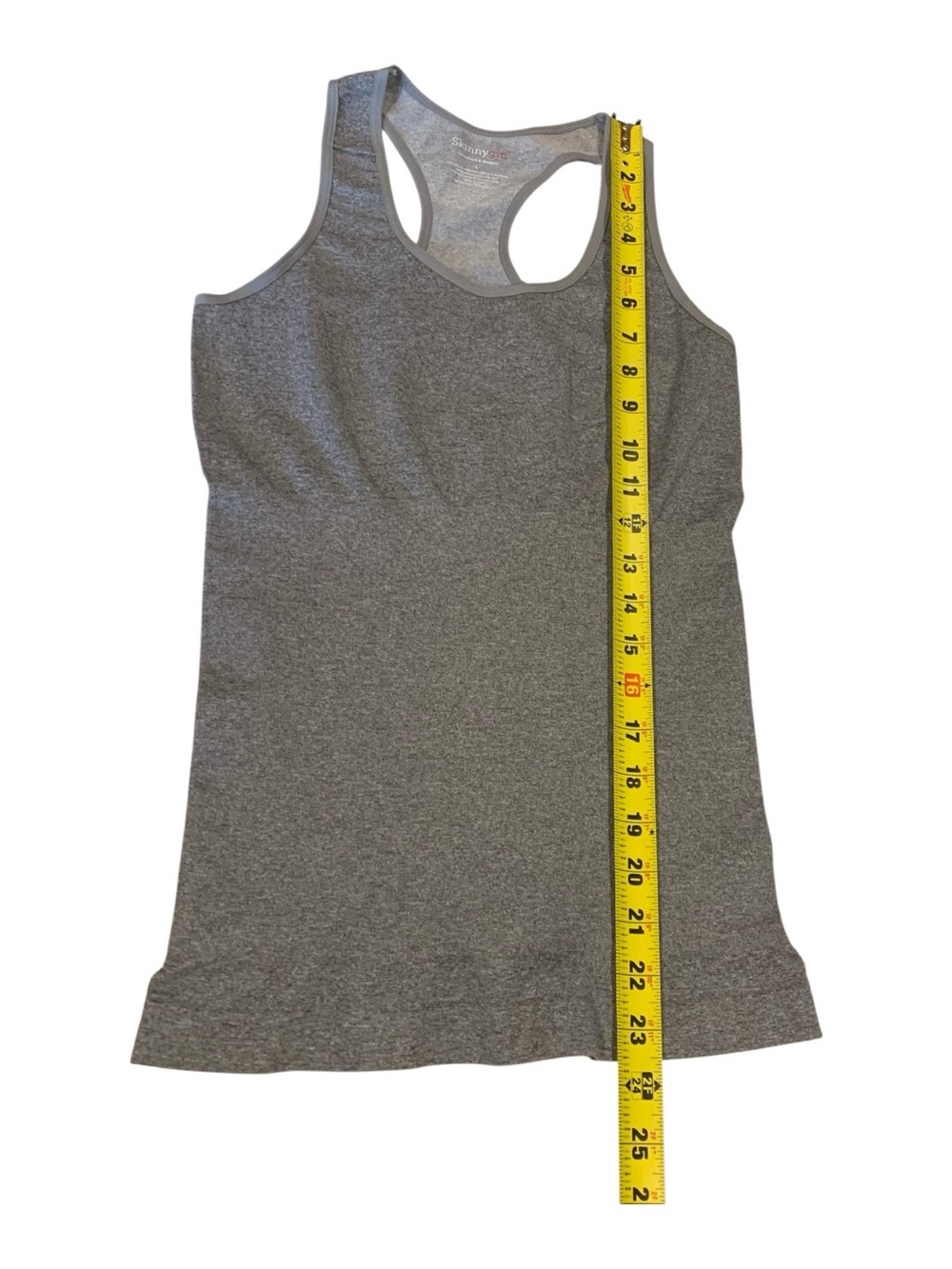 Skinnygirl Smoothers & Shapers Gray Racerback Shaper Tank Top Size L Seamless - Picture 5 of 5
